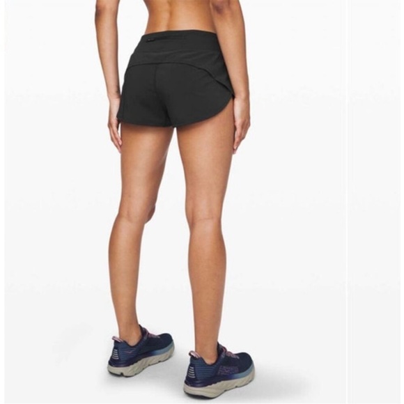 Lululemon Speed Up Shorts Black Size 4 - Picture 1 of 7